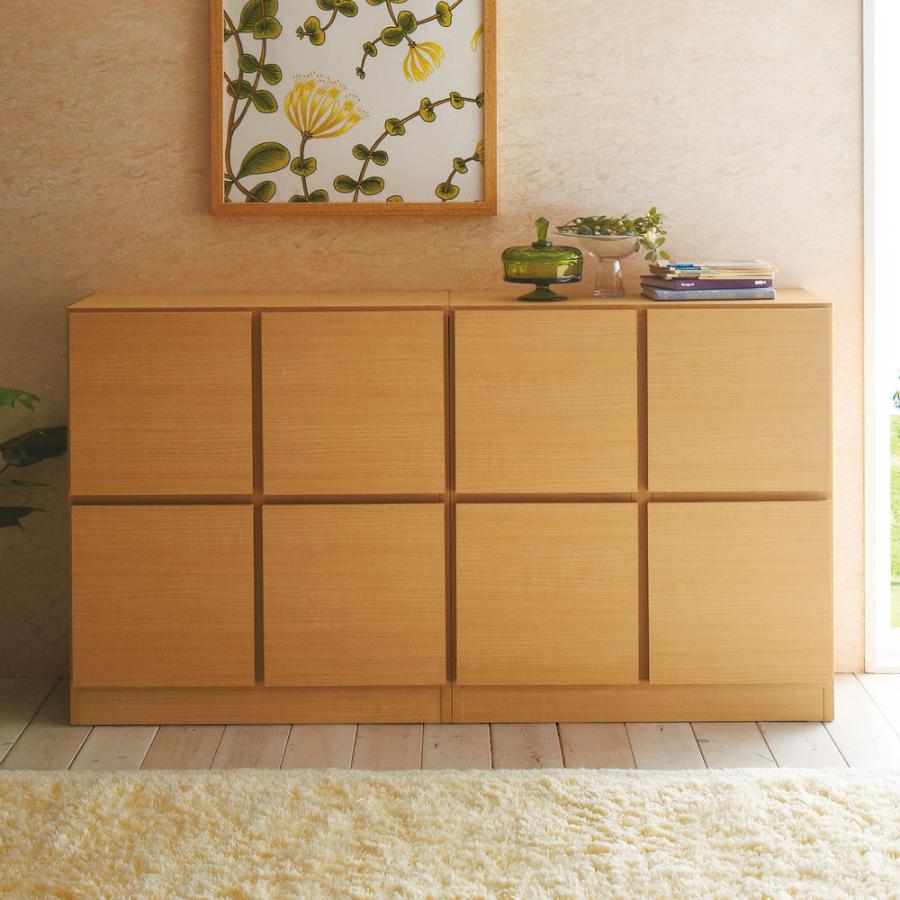 dinos(ディノス)キャビネット dinos（ディノス） スクエアリビングキャビネット 2段扉 リビング収納