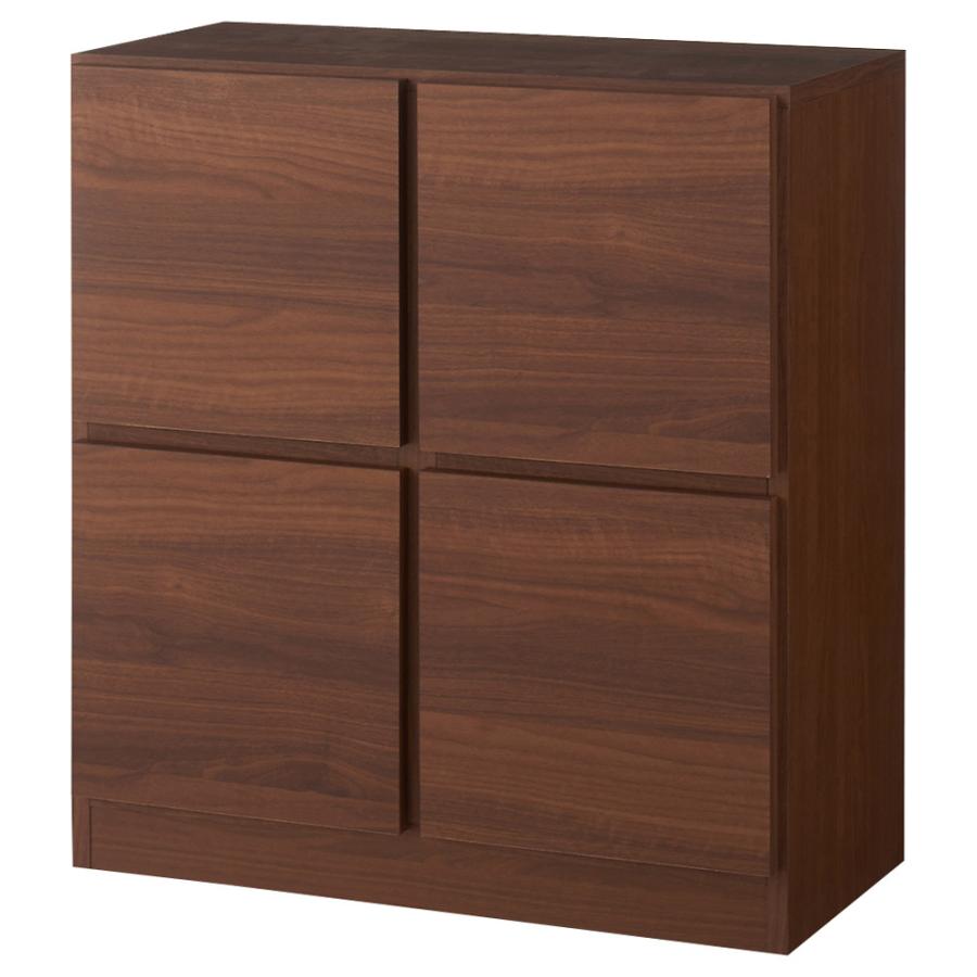 dinos（ディノス） スクエアリビングキャビネット 2段扉 リビング収納