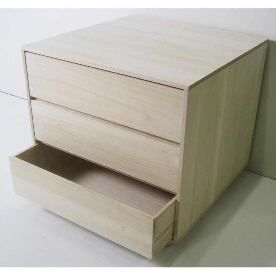 dinos（ディノス） 【日本製】キャスター付き総桐押し入れタンス 3段