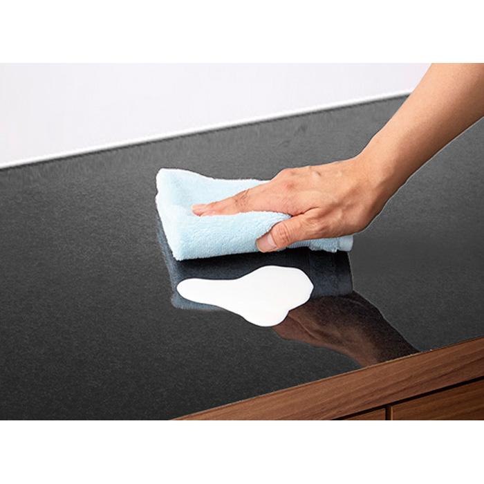スライド キッチンボード コンセント付 キッチン 棚 間仕切り 収納 Granite/グラニト アイランド間仕切りキッチンカウンター幅140cm 家電収納付き H91921の画像
