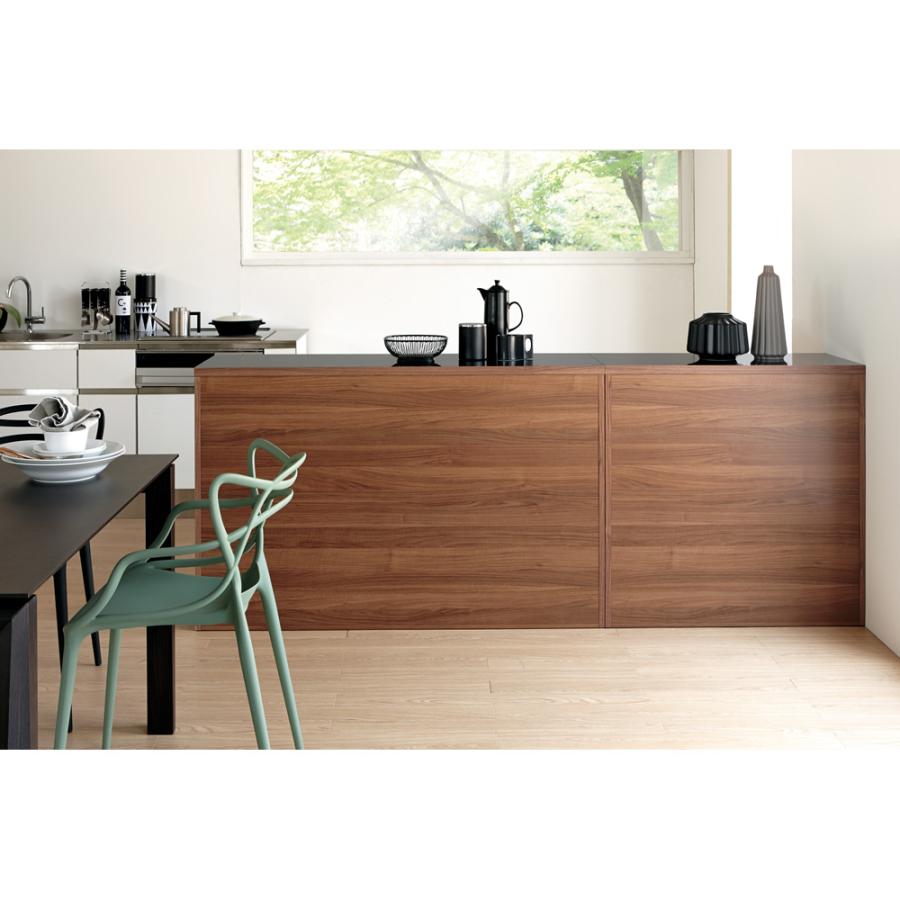 dinos ディノス アルダー キッチンカウンター ナチュラル 幅144cm アルダー天然木人工大理石トップ 間仕切り家電収納キッチンカウンター