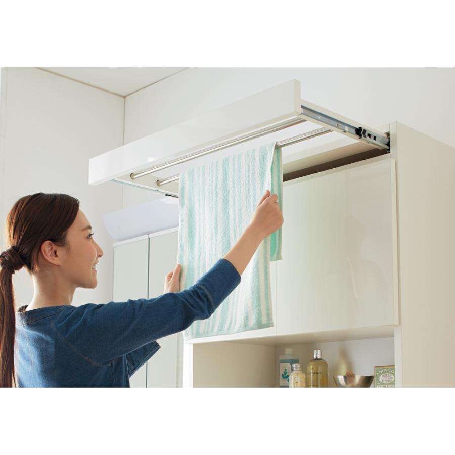 美品　ディノス　家事がしやすい サポート引き出しサニタリーチェスト ハイタイプ 幅75.5cm 家事がしやすい サポート引き出しサニタリーチェスト ハイタイプ 幅