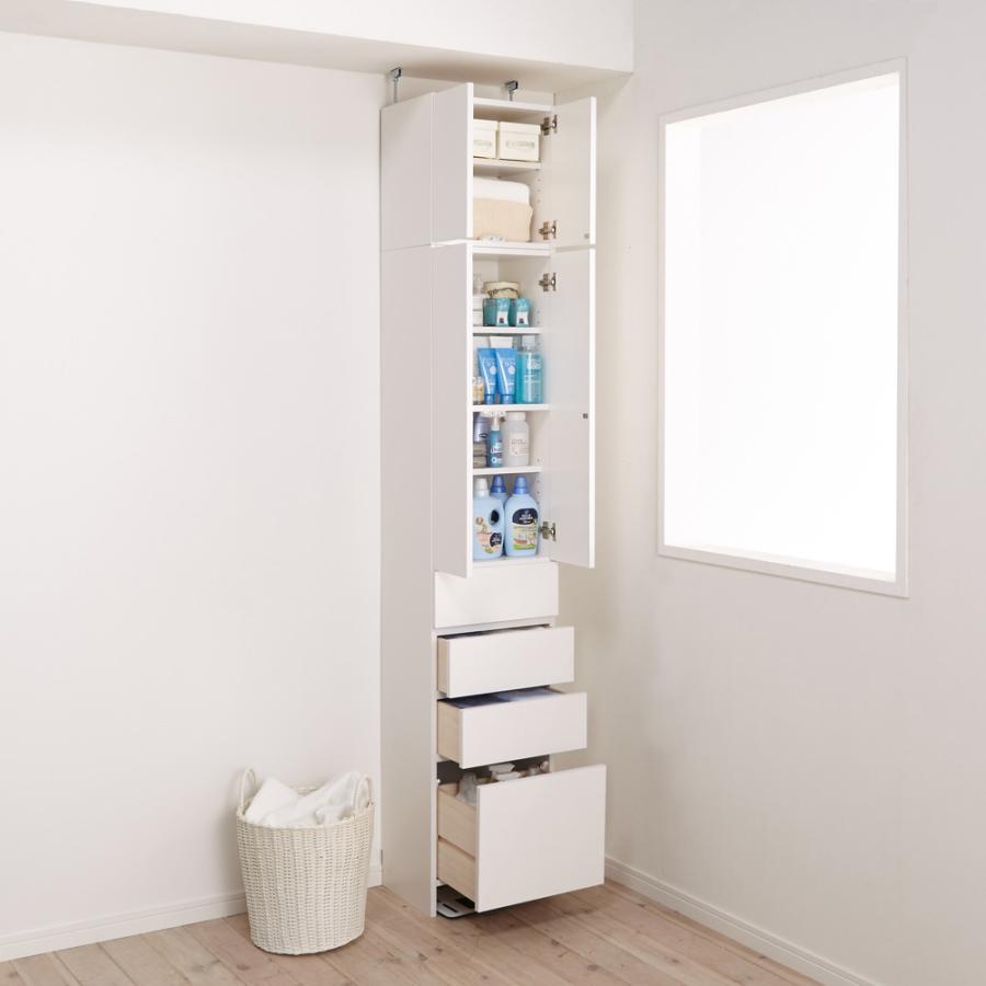 dinos（ディノス） 組立不要 天井まで使える薄型サニタリーチェスト