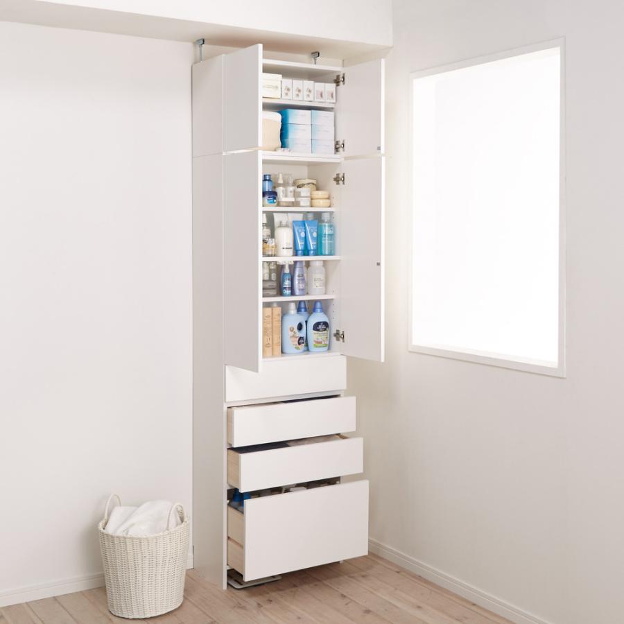 dinos（ディノス） 組立不要 天井まで使える薄型サニタリーチェスト