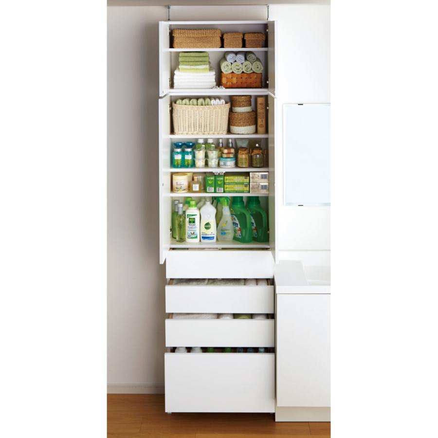 dinos（ディノス） 組立不要 天井まで使える薄型サニタリーチェスト