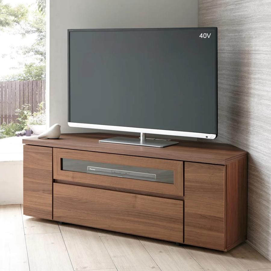 dinos（ディノス） ［幅120cm高さ44cm］天然木調コーナーテレビ台 隠し