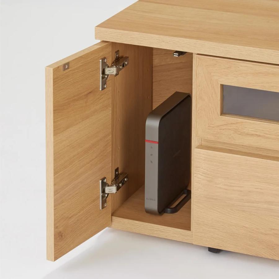 dinos（ディノス） ［幅120cm高さ44cm］天然木調コーナーテレビ台 隠し