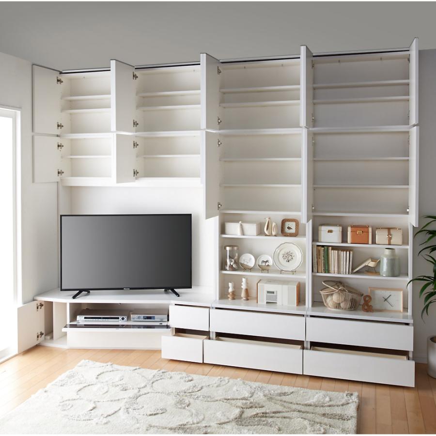 dinos（ディノス） 50 55インチ コーナー壁面収納テレビ台 幅117高さ