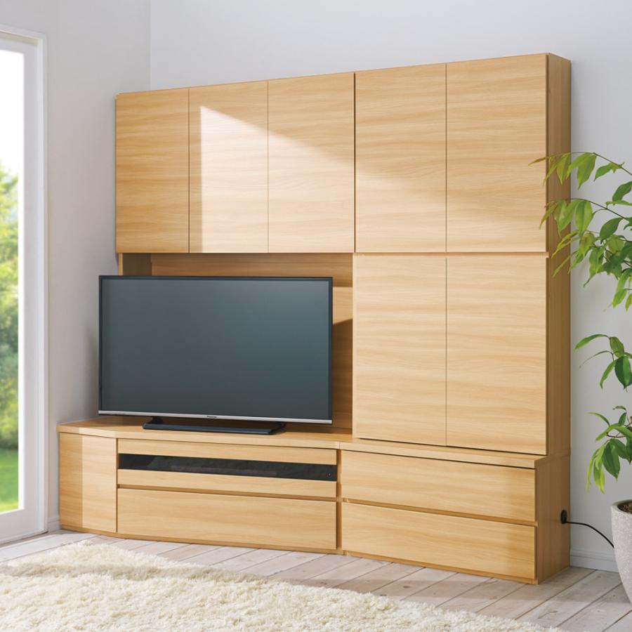 dinos（ディノス） 50 55インチ コーナー壁面収納テレビ台 幅117高さ