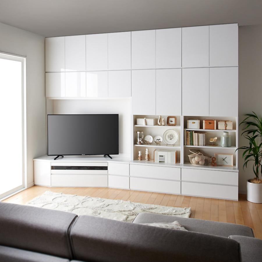 dinos（ディノス） 50 55インチ コーナー壁面収納テレビ台 幅117高さ