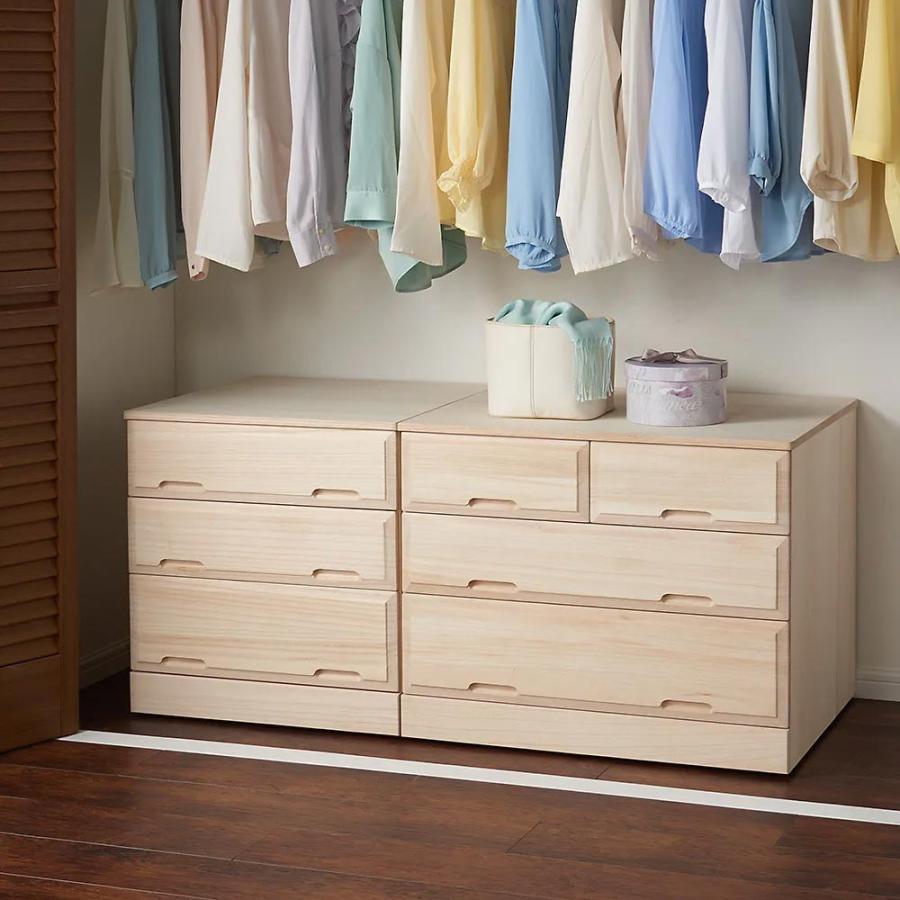 dinos（ディノス） 奥行60cm ロング総桐クローゼットチェスト 幅100cm