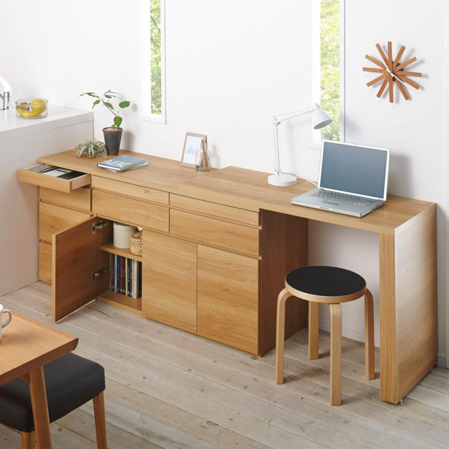 家具 収納 ホームオフィス家具 パソコンデスク 伸長式デスク キャビネット 幅112 192cm ディノス Paypayモール店 通販 Paypayモール