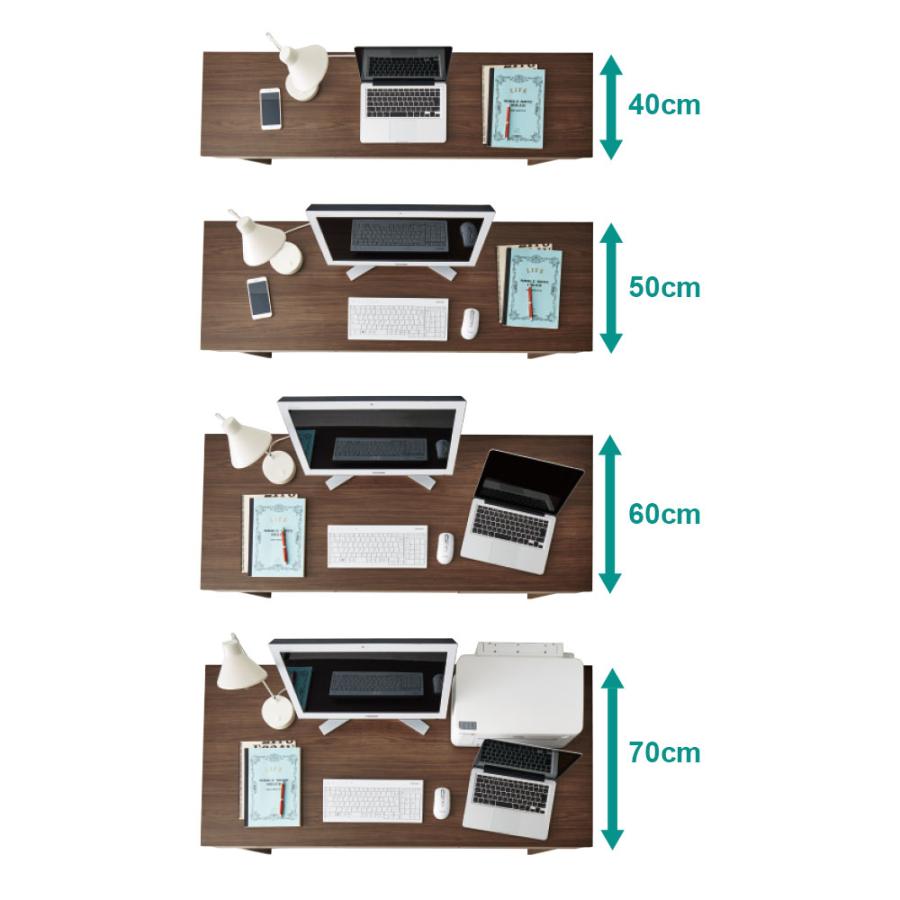 ホームオフィス家具 薄型 日本製 コンパクト 引き出し付き ベッドサイド 北欧 奥行選べるデスクシリーズ デスク単品 幅150cm・奥行40cm（薄型タイプ） 809027｜dinos｜05