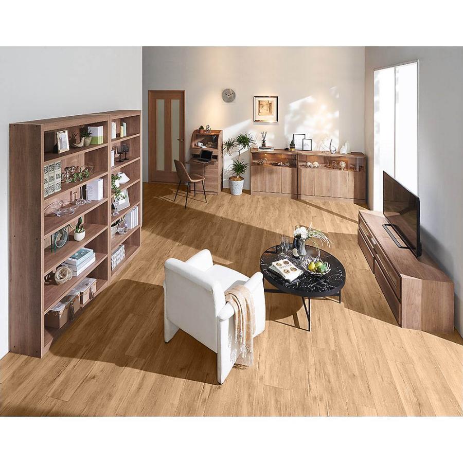 dinos（ディノス） 【完成品】LED付きギャラリー収納本棚 幅60奥行20cm