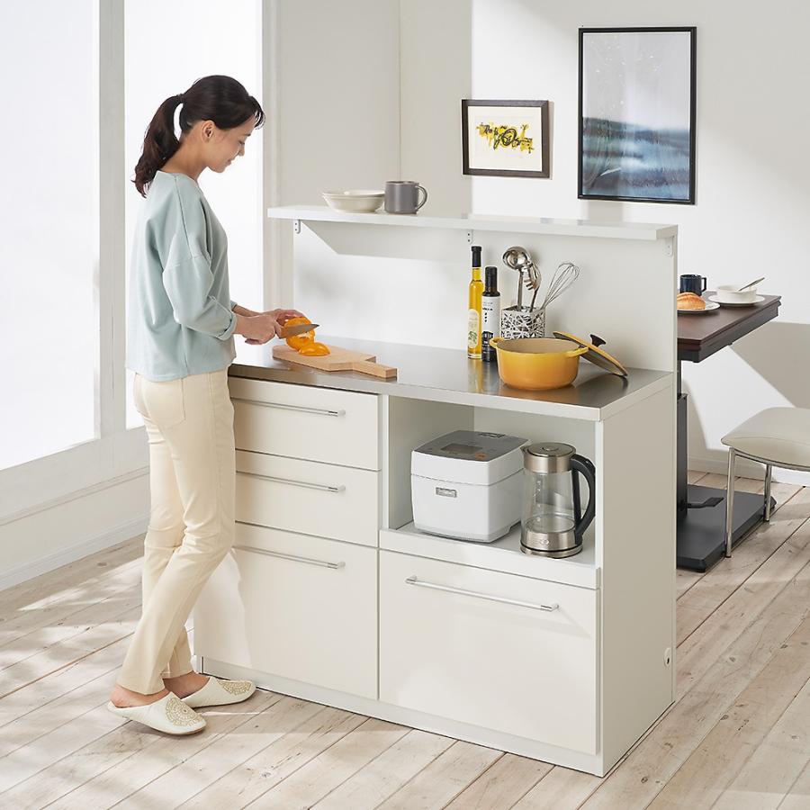 dinos（ディノス） 手元が隠せる間仕切りカウンター 幅90cm キッチン