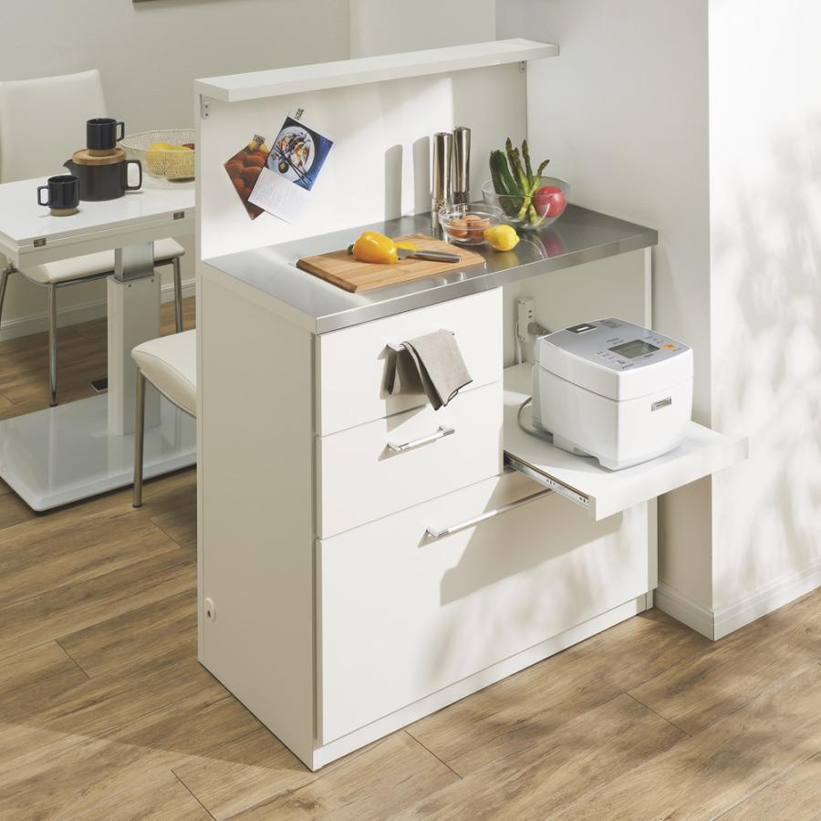 ディノス　食器棚　キッチンボード　手元が隠せる間仕切りカウンター2個セット ディノス 手元が隠せる間仕切りキッチンカウンター 調理台 食器棚 150cm