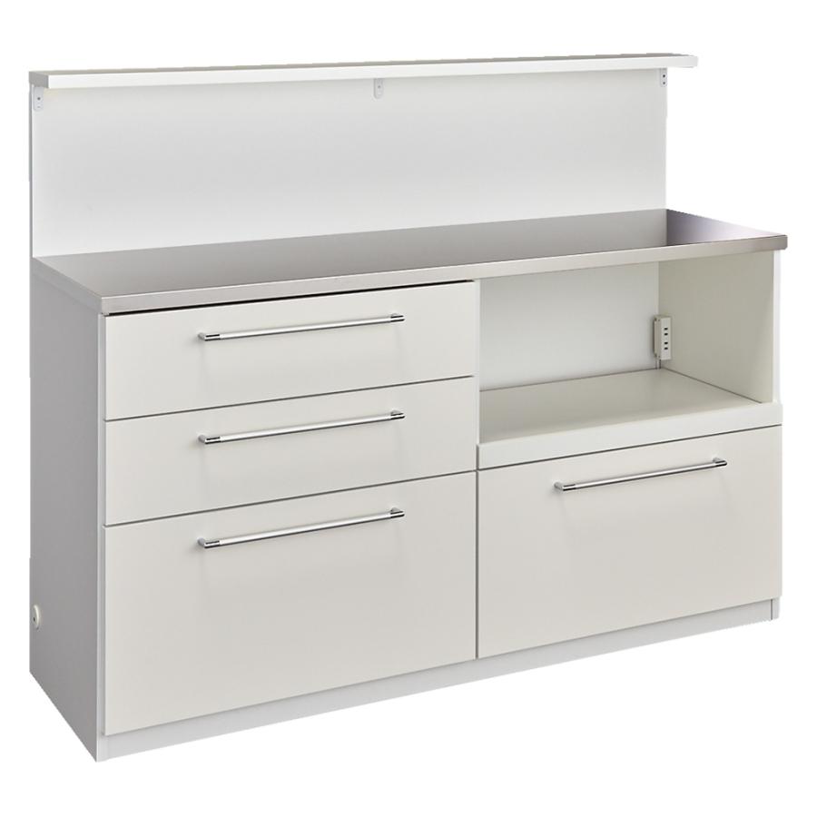 dinos（ディノス） 手元が隠せる間仕切りカウンター 幅150cm キッチン