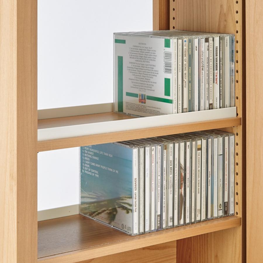 dinos（ディノス） 本格派 スライド収納書棚 AV収納庫 2列・幅44cm