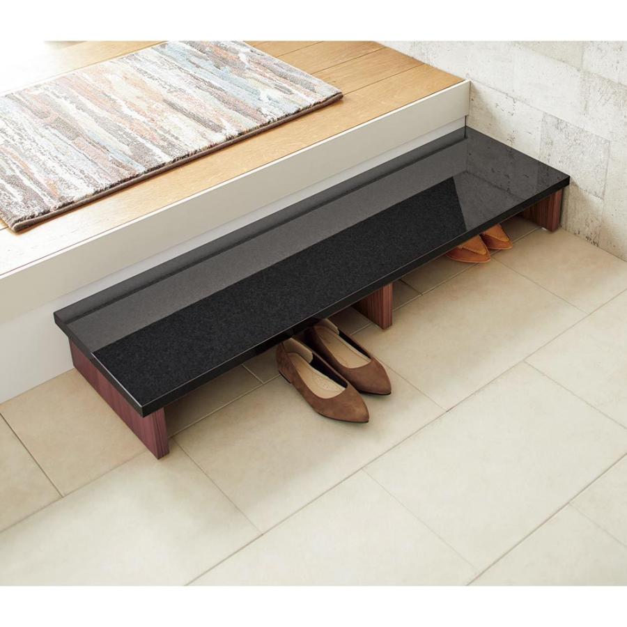 インテリア雑貨 日用品 生活雑貨 便利グッズ 脚立 踏み台 家具 収納 玄関収納 屋外収納 傘立て 玄関周り雑貨 幅90cm Marmo マルモ 石目天板踏み台 H139 ディノス Paypayモール店 通販 Paypayモール