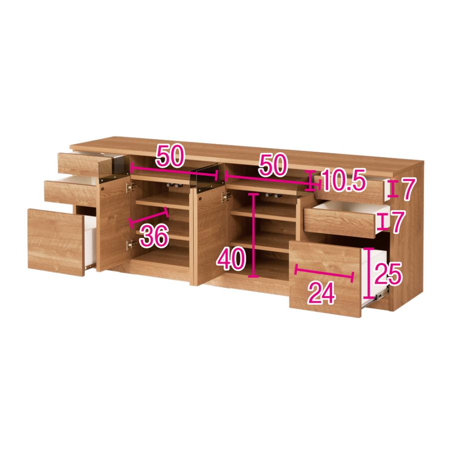 dinos（ディノス） 大容量収納テレビ台 幅173.5高さ62cm 【リビング