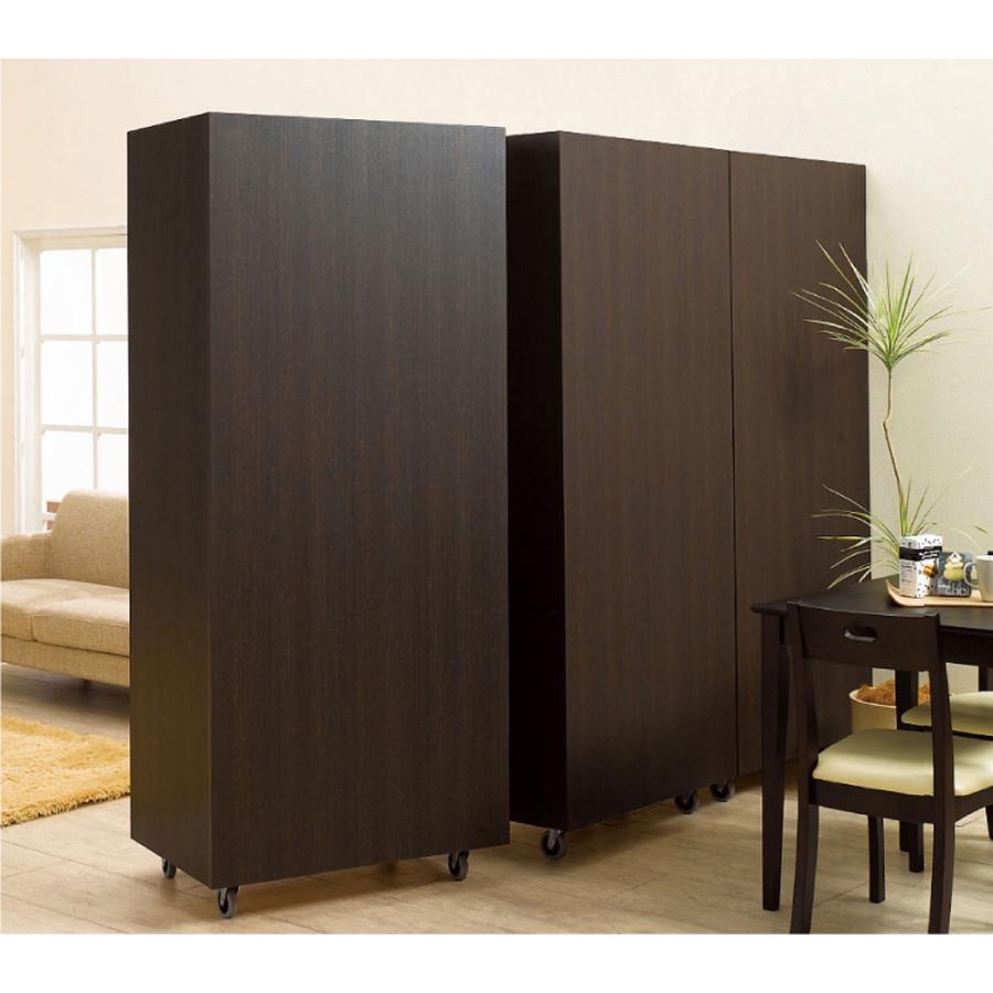 dinos（ディノス） ワードローブ 移動式間仕切りクローゼットハンガー