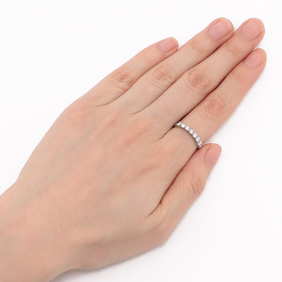 Pt 0.5ctダイヤエタニティ ストレッチリング ジュエリー アクセサリー ダイヤモンド J07203 ディノスの画像