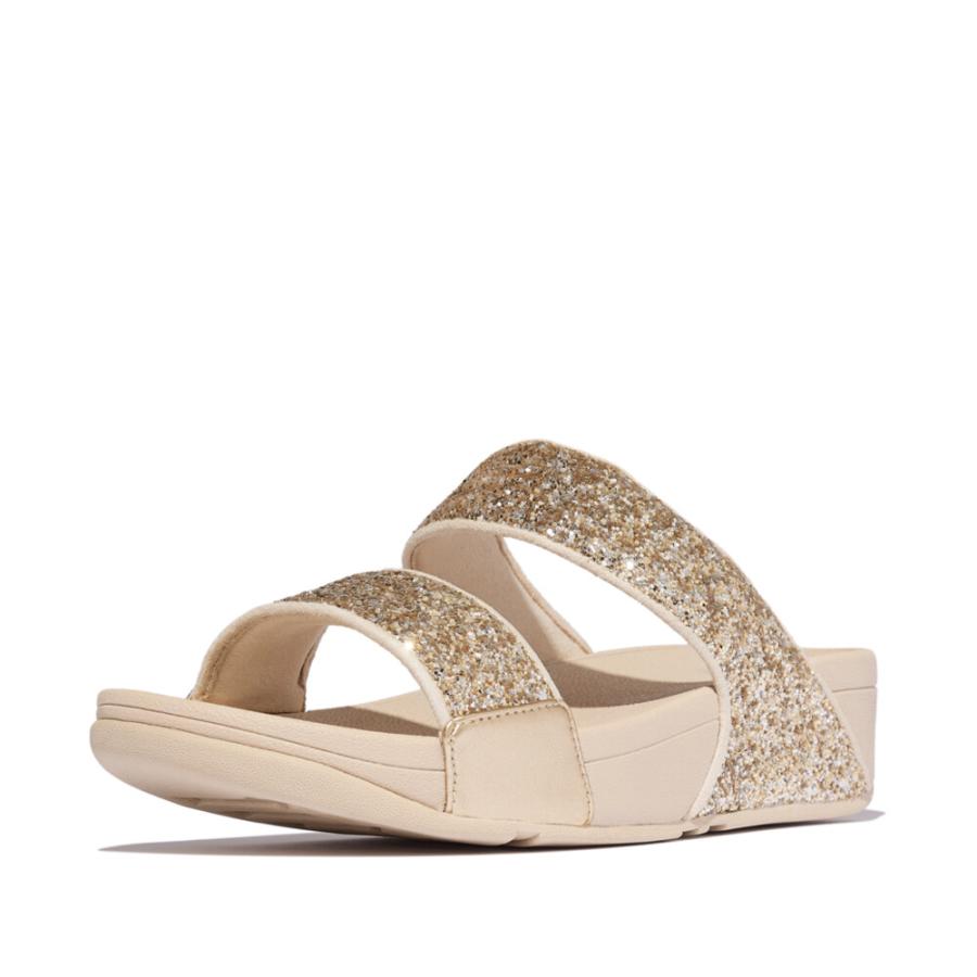 未使用級 fitflop レザー パンプス サンダル ミュール 24cm dinos（ディノス） FITFLOP/フィットフロップ グリッターサンダル