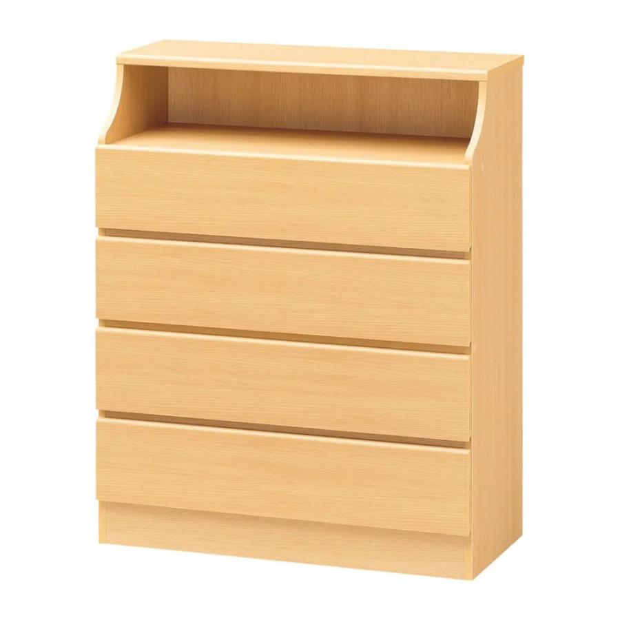 ディノス　チェスト　4段 隠しキャスター付きチェスト 4段・高さ86.5cm幅80cm奥行40cm