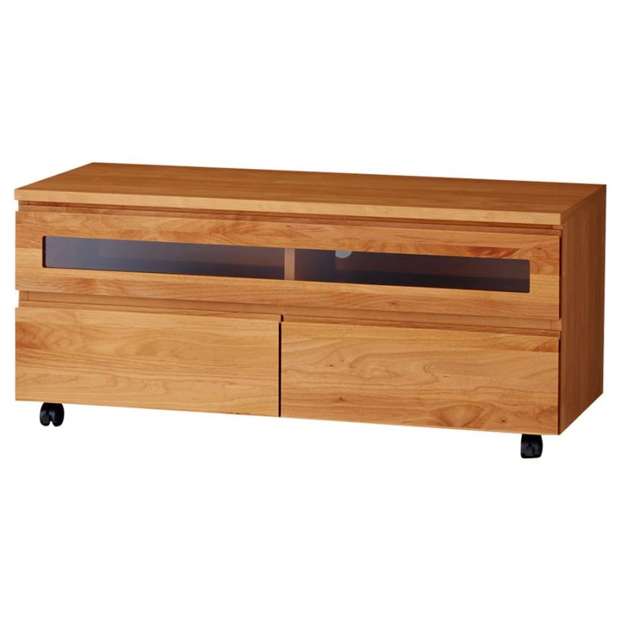 dinos（ディノス） アルダー天然木テレビ台 幅106高さ46cm キャスター