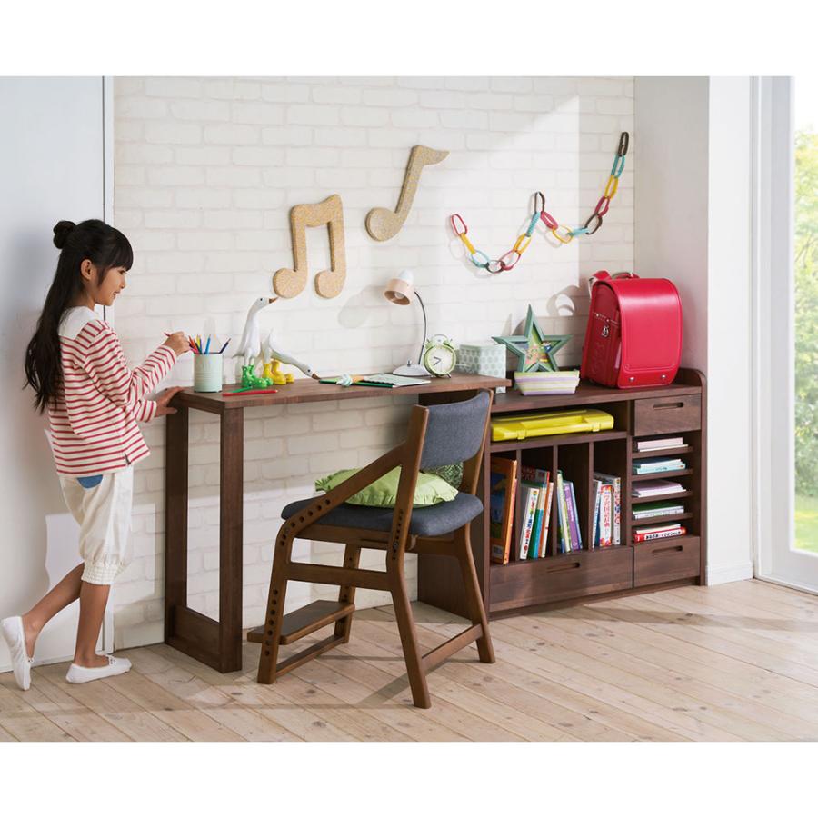 家具 収納 子供部屋 ベビー用品 ランドセルラック 北欧テイスト アルダー天然木伸長デスク付きランドセルラック 小引き出し トレー収納部右 ディノス Yahoo ショッピング店 通販 Yahoo ショッピング