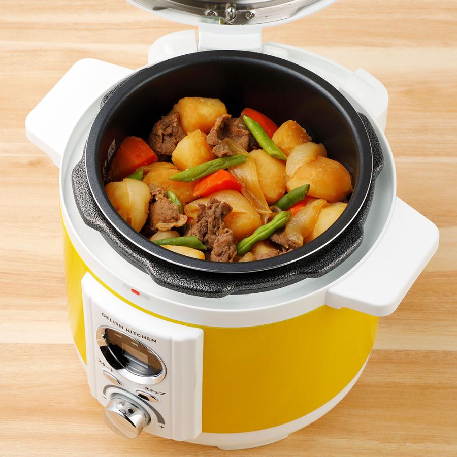 デリッシュキッチン 電気圧力鍋 スピードクック  キッチン家電 調理家電 616501 | dinos | 01