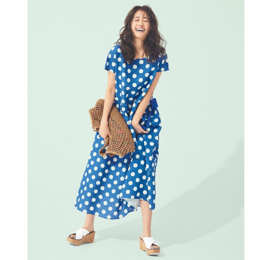 ファッション ワンピース チュニック プリント 柄ワンピース So Soon ソースーン ドットプリントワンピース ディノス Paypayモール店 通販 Paypayモール