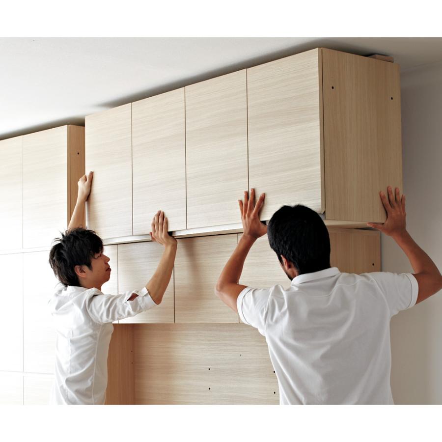 【日本製】シンプルスタイルワードローブ 幅57.5cm 奥行56cmタイプ 衣類収納 ワードローブ クローゼット 632503の画像