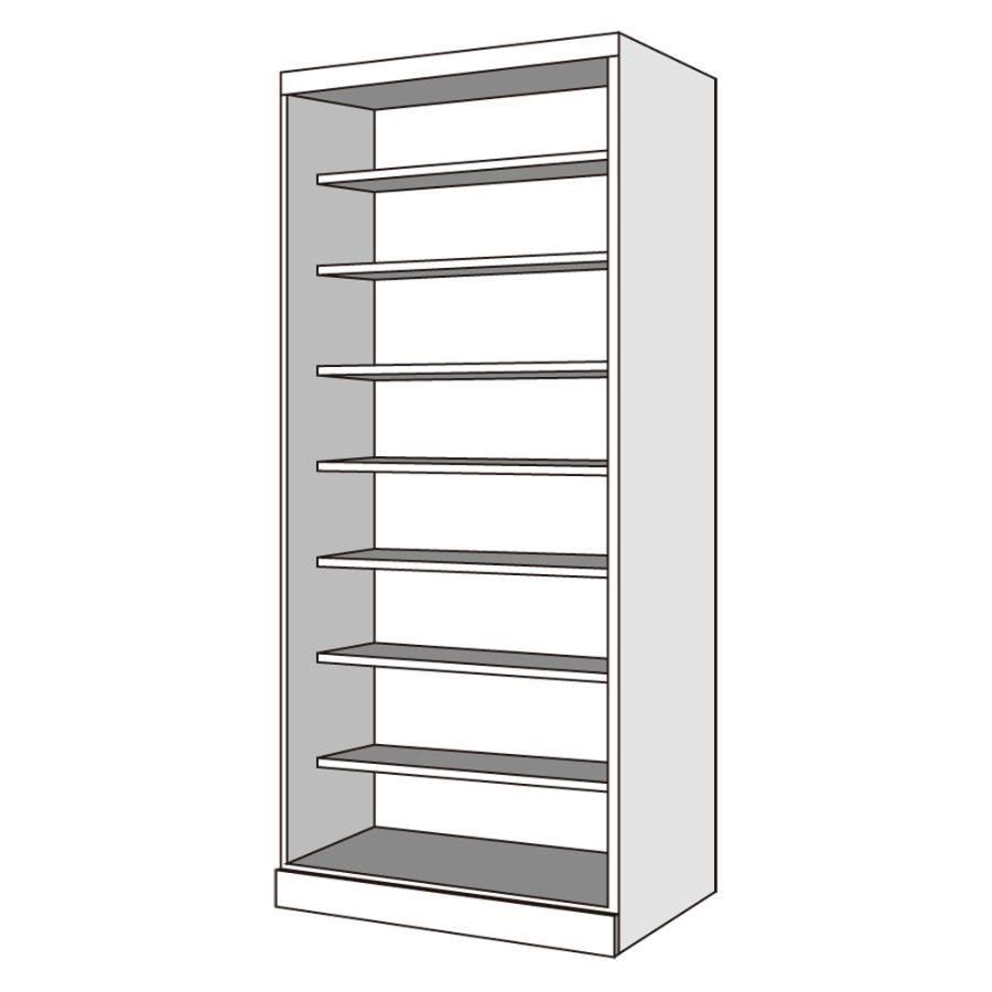 dinos（ディノス） 【日本製】シンプルスタイルワードローブ 棚 幅57.5