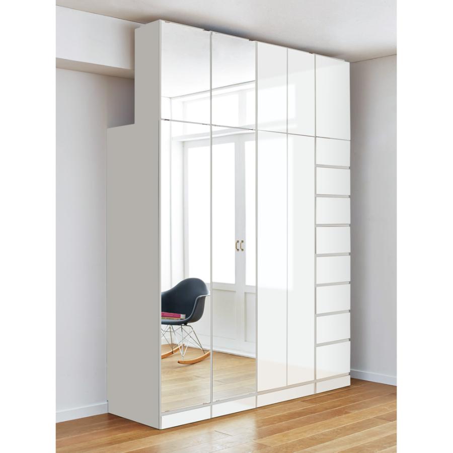 [新品未使用] ディノス　dinos ワードローブ　ホワイト dinos（ディノス） 【日本製】シンプルスタイルワードローブ 棚 幅57.5