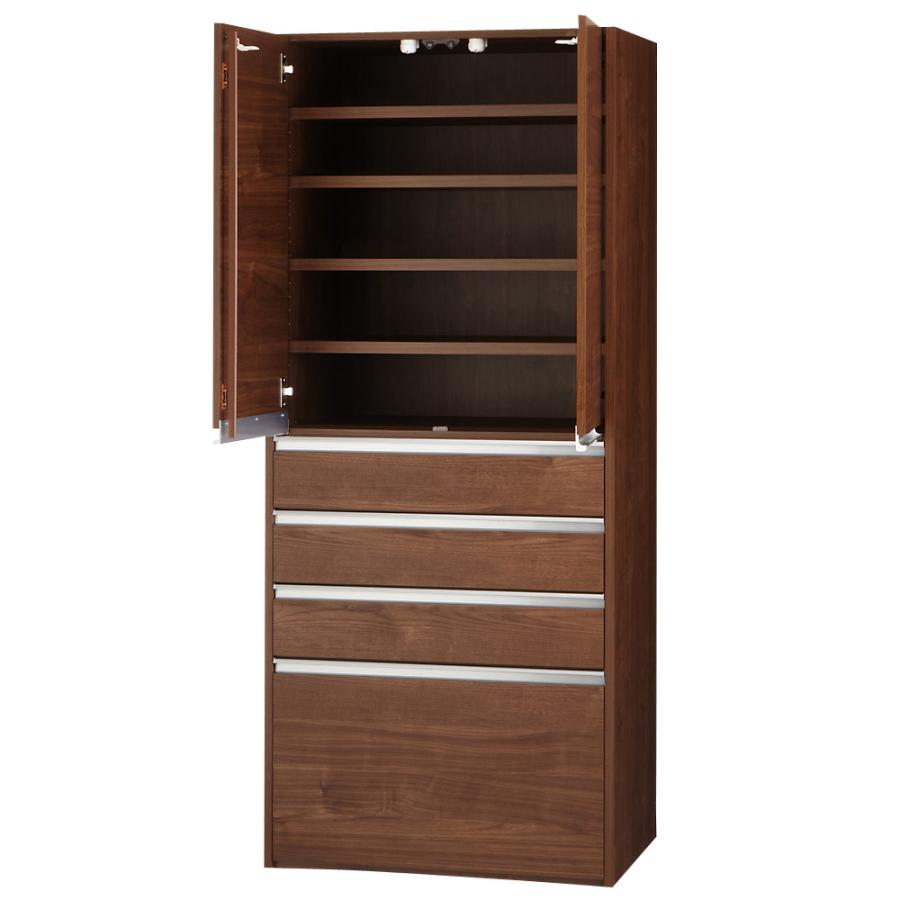 ディノス ダイニング キッチンボード レンジボード 食器棚 キッチン収納 大型レンジがスッキリ隠せるダイニングボードシリーズ 食器棚・幅77.5