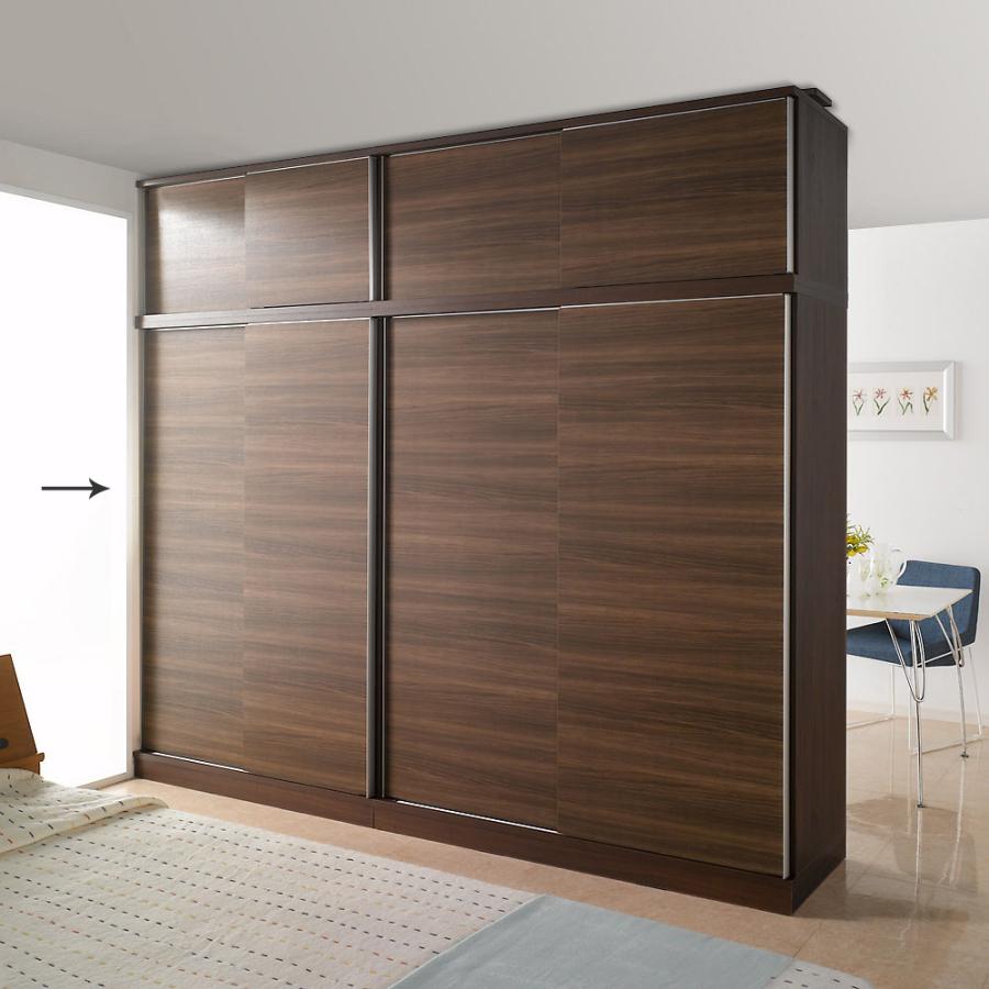 dinos 引き戸間仕切りワードローブ ハンガータイプ・幅118cm