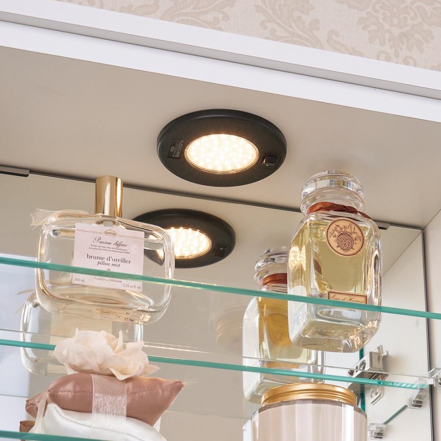 フォルテ LEDライト付き 楽屋ドレッサーシリーズ ガラスキャビネット