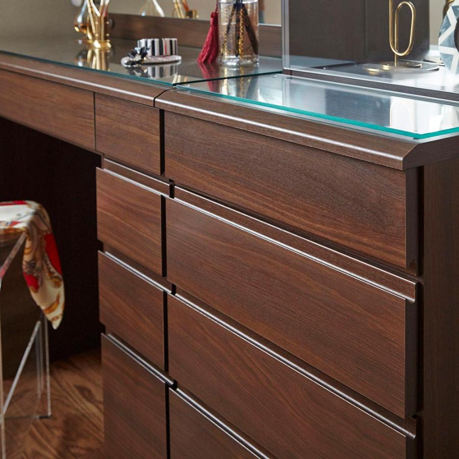 フォルテ LEDライト付き 楽屋ドレッサーシリーズ ガラスキャビネット