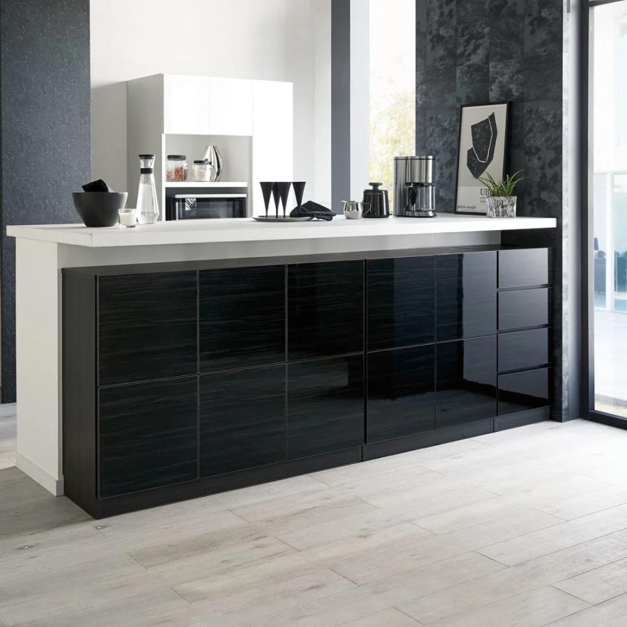 dinos（ディノス） スクエア木目カウンター下収納 3列6マス 幅118cm