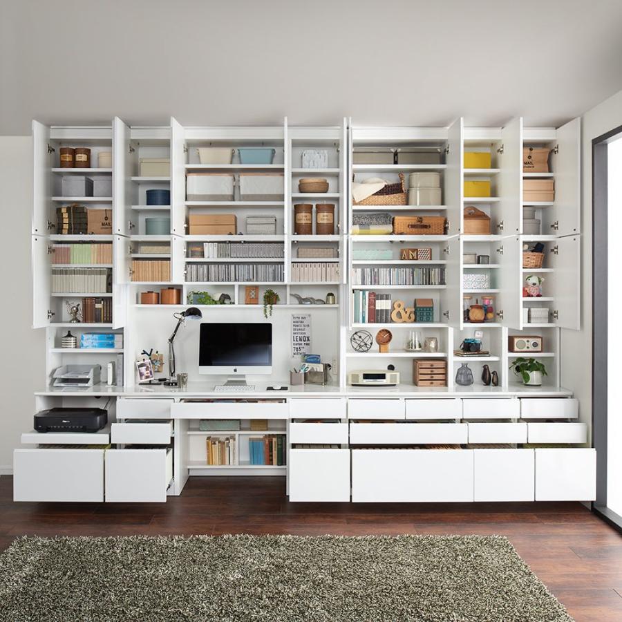 dinos（ディノス） 書斎壁面収納シリーズ 収納庫 扉オープンタイプ 幅