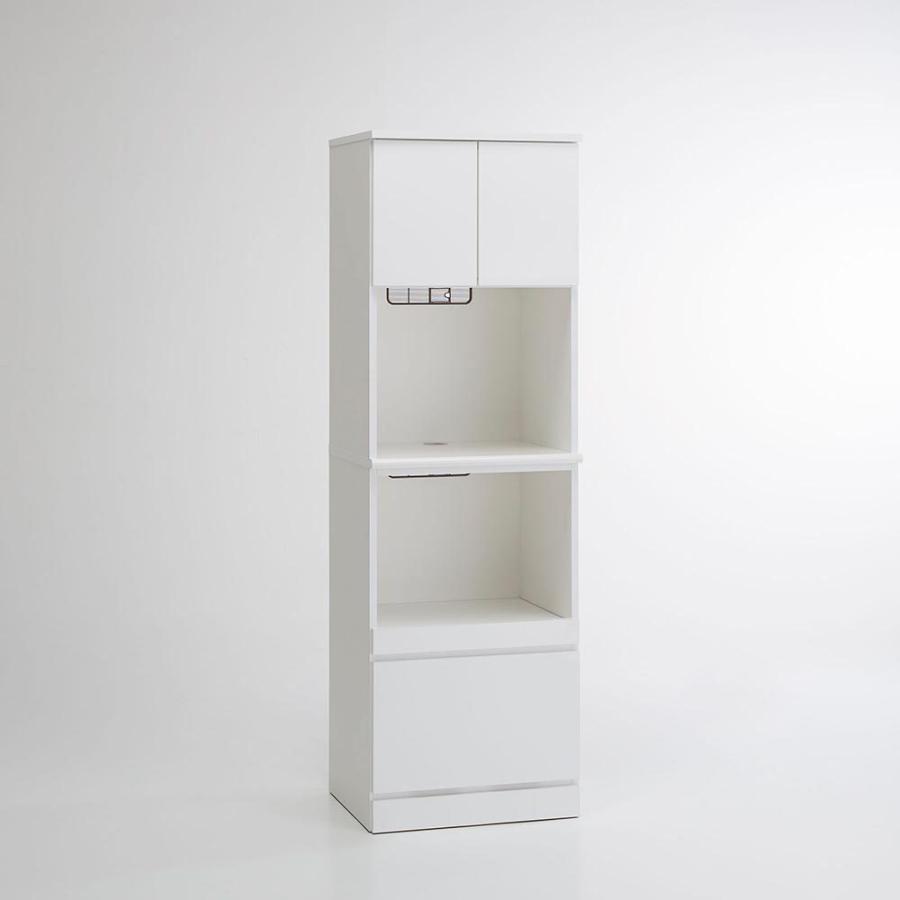 家具 収納 キッチン収納 食器棚 キッチンストッカー 食品ストッカー Orga/オルガ 引き戸キッチン収納 家電ボード 幅60cm H15510|ディノス PayPayモール店|01