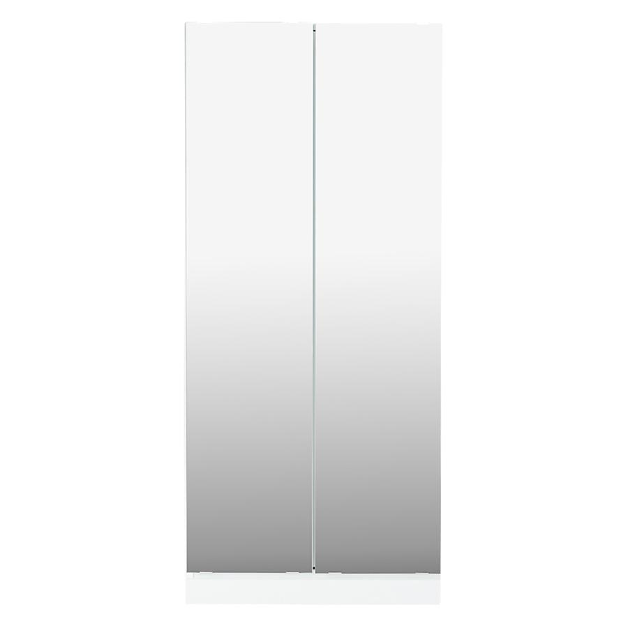 壁面間仕切りミラーワードローブ ブレザー引き出し2杯 幅80cm・高さ180cm リビング収納 パーテーション 間仕切り 644246_7