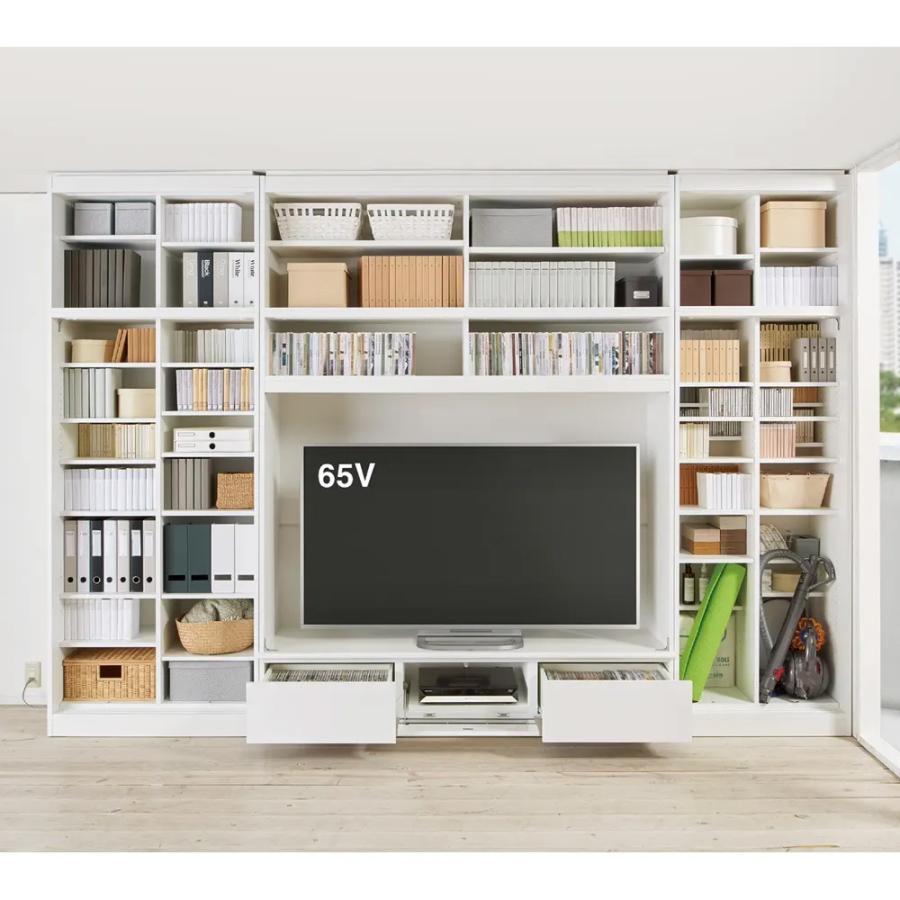 ポスト 壁面収納テレビ台 幅175.5高さ180cm 【狭い場所でも収納