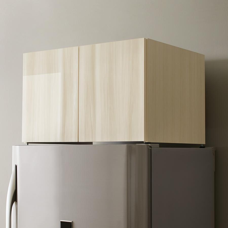 ディノス 冷蔵庫上ラック 冷蔵庫上収納 冷蔵庫上ストッカー 光沢仕上げ・冷蔵庫上ストッカー 幅63cm（脚部65cm） 通販