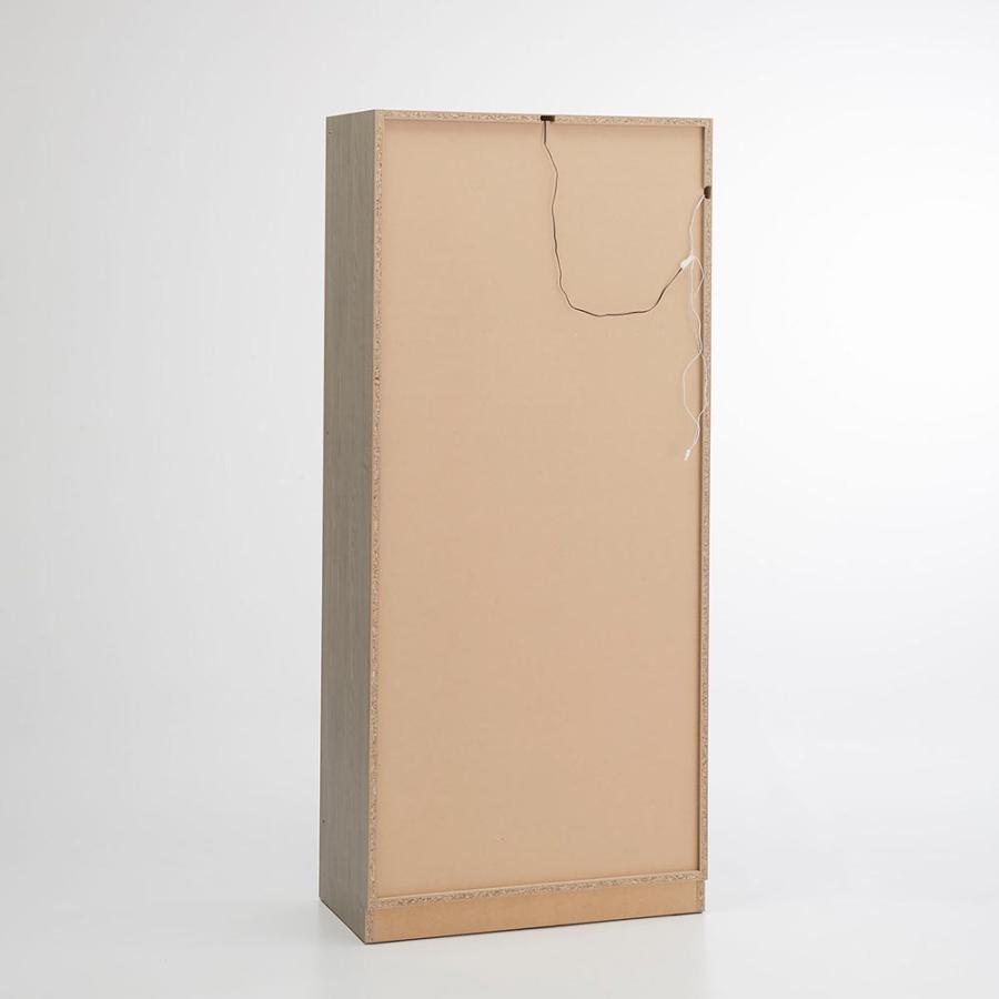 Vises/ヴィセス オープンワードローブ 幅80cm ハンガー2段 衣類収納 ワードローブ クローゼット H95506の画像