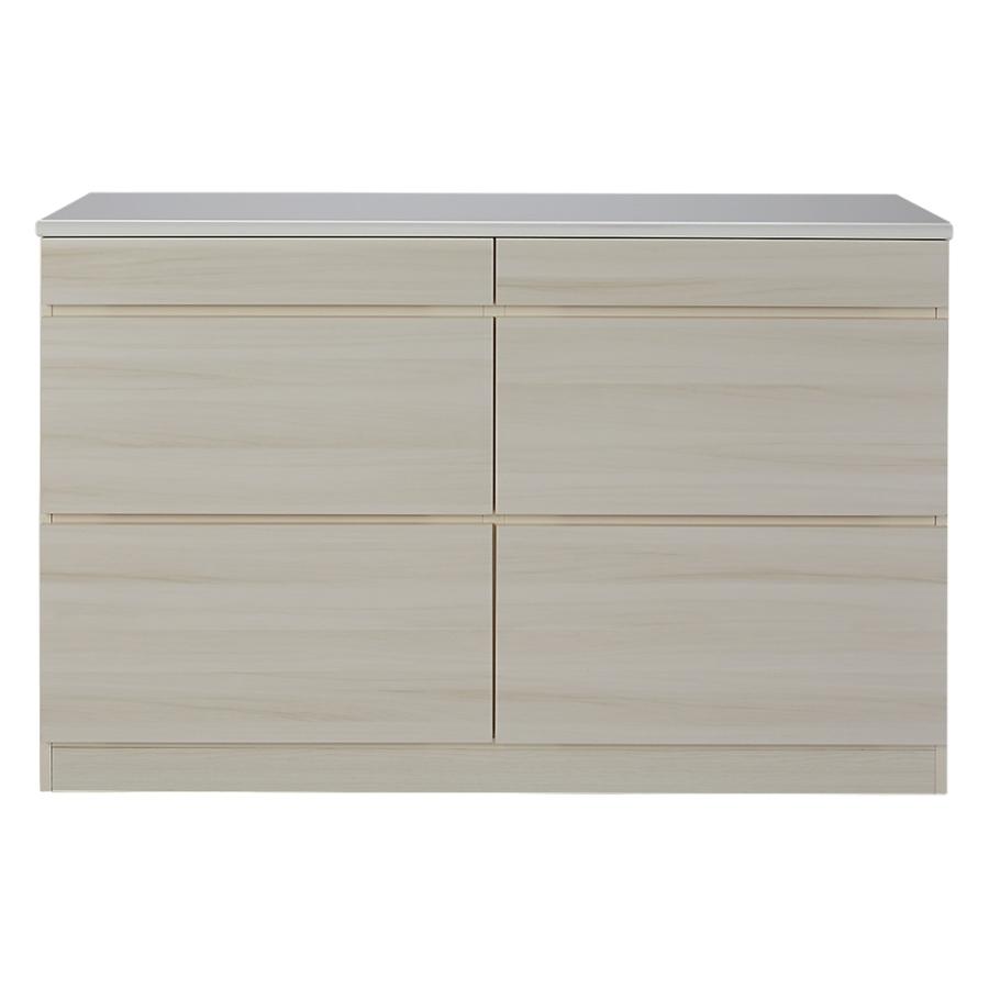 ≪幅120cm奥行50cm高さ95cm≫ 光沢木目キッチンカウンター キッチン収納 キッチンカウンター 641633の画像