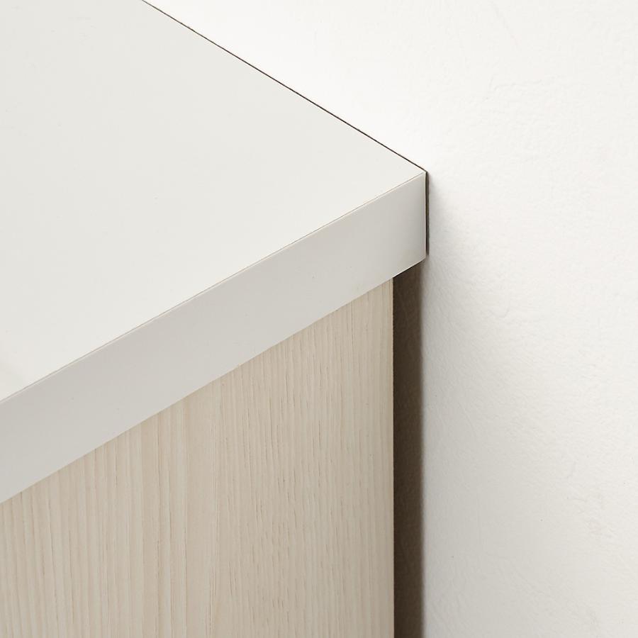≪幅120cm奥行50cm高さ95cm≫ 光沢木目キッチンカウンター キッチン収納 キッチンカウンター 641633の画像