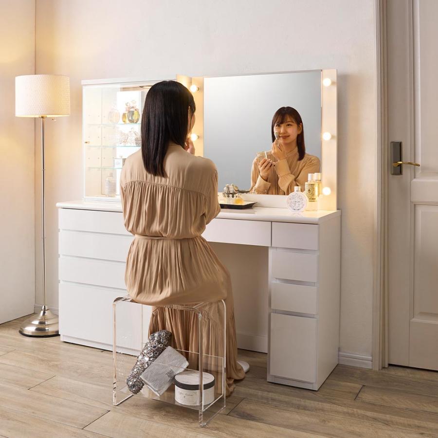 dinos（ディノス） NEWモデル‐LEDライト付きドレッサーシリーズ ガラス