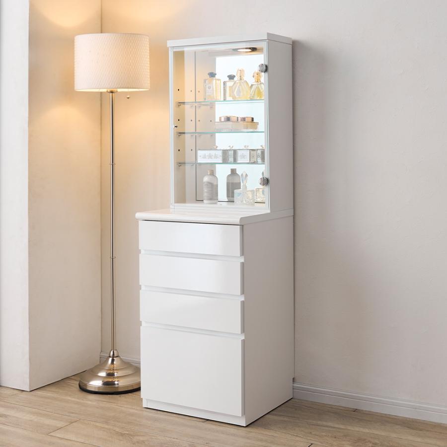 dinos（ディノス） NEWモデル‐LEDライト付きドレッサーシリーズ ガラス